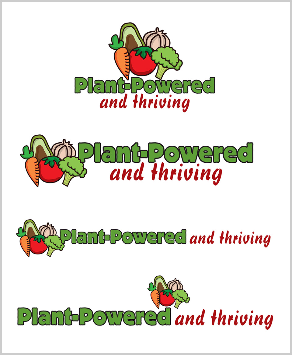 Food Revolution Plant Powered and Thriving Logo
