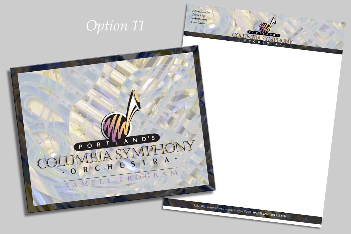 Columbia Symphony Orchestra Program and Insert