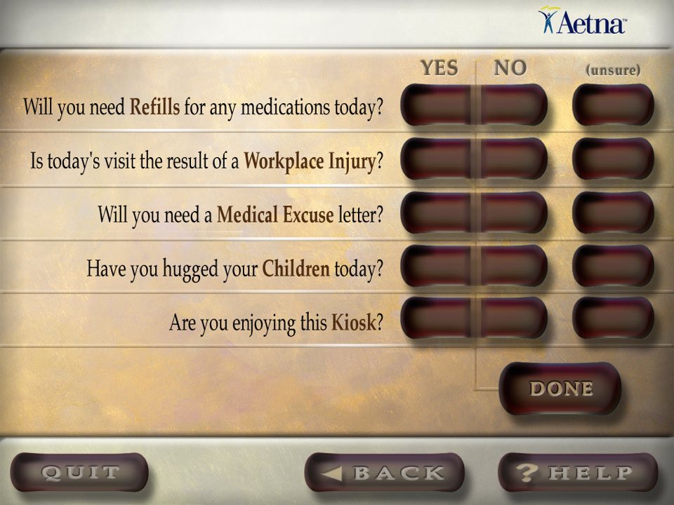 Wellspring Health Kiosk Interface