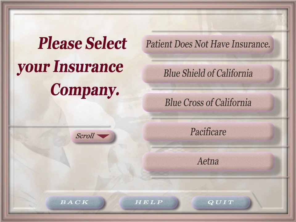 Wellspring Health Kiosk Interface