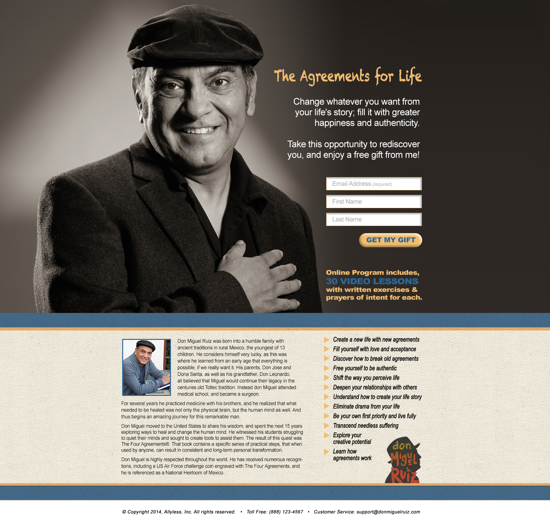 don Miguel Ruiz New Agreements for Life Opt-In