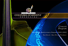 Columbia Symphony Orchestra Mailer
