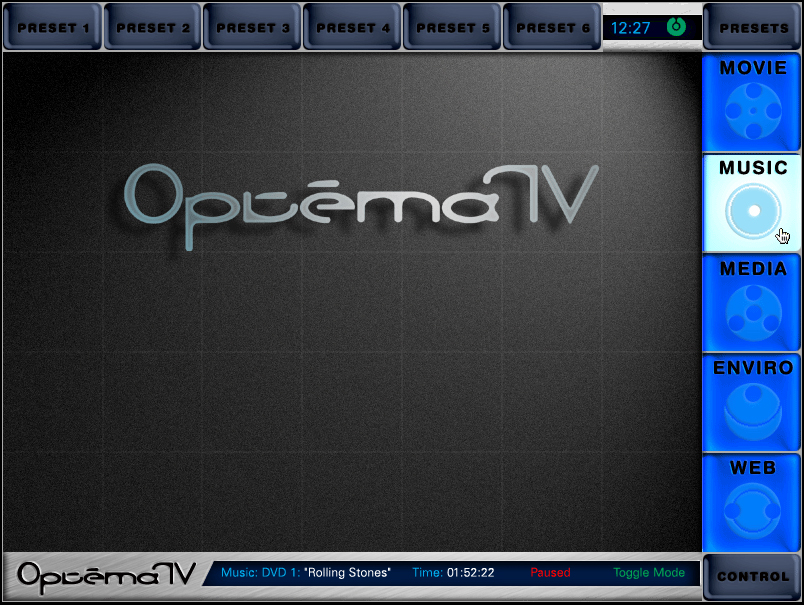OptemaTV Interface