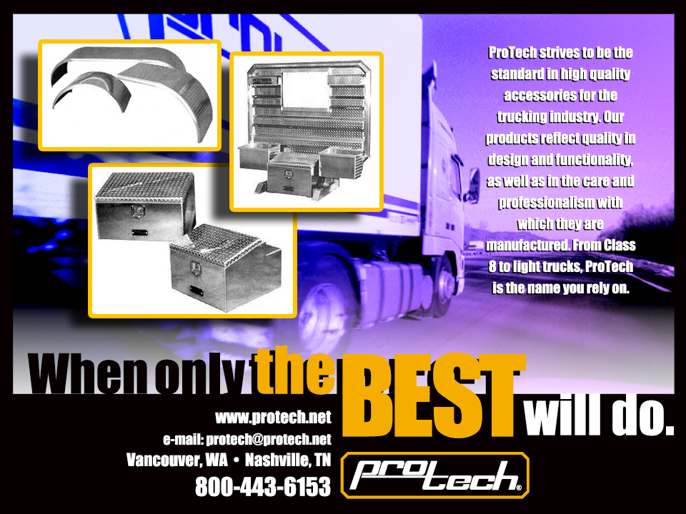 ProTech Trucking Accessories Trade Publication Ads