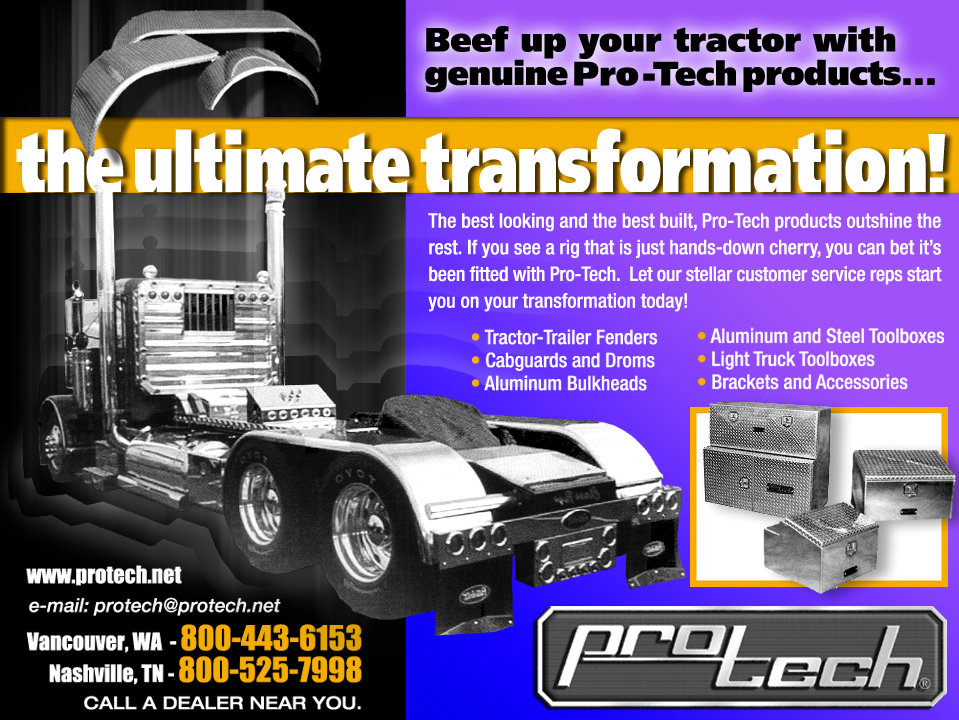 ProTech Trucking Accessories Trade Publication Ads