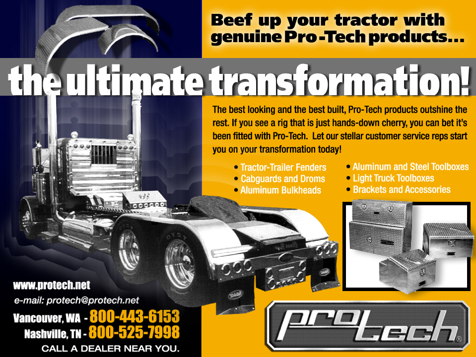 ProTech Trucking Accessories Trade Publication Ads