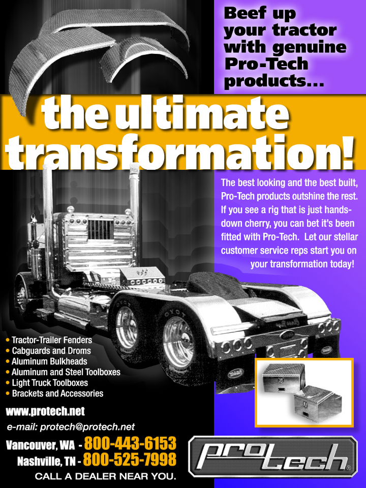 ProTech Trucking Accessories Trade Publication Ads