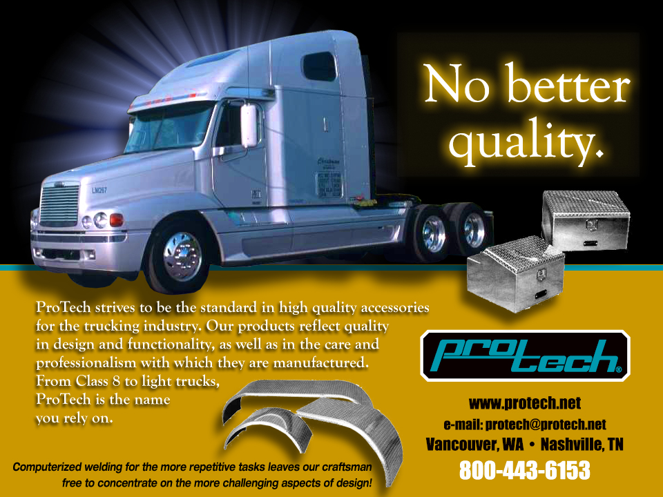 ProTech Trucking Accessories Trade Publication Ads