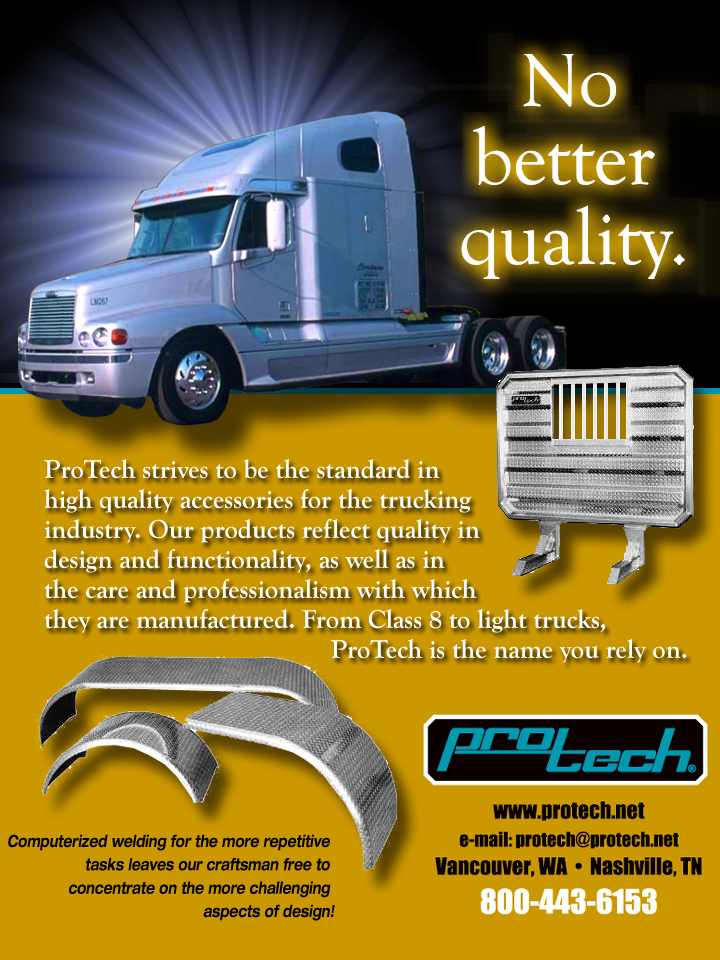 ProTech Trucking Accessories Trade Publication Ads