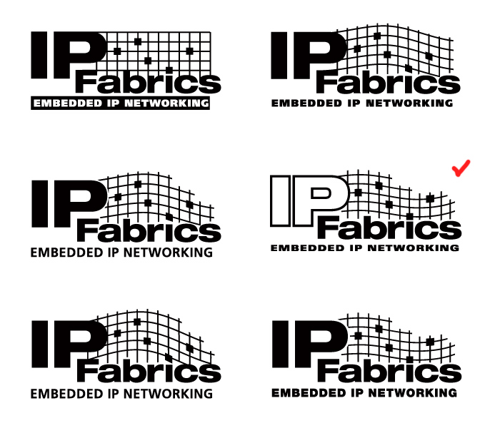 IP Fabrics Logo Design