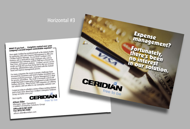 Ceridian Expense Management Postcard