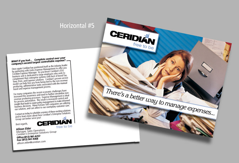 Ceridian Expense Management Postcard