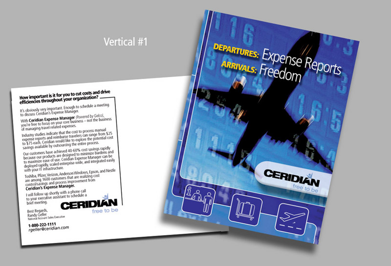 Ceridian Expense Management Postcard