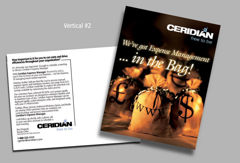 Ceridian Expense Management Postcard