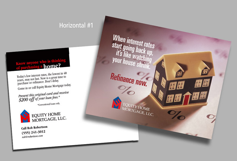 Equity Home Mortgage Postcards