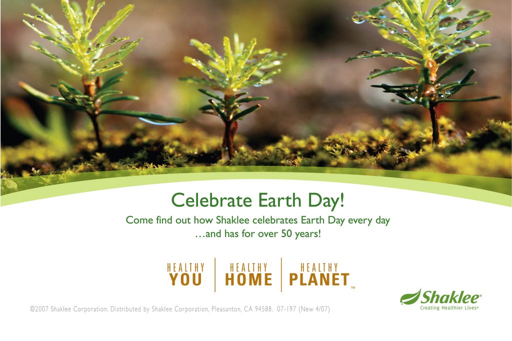 Shaklee Earth Day Invitation Postcards