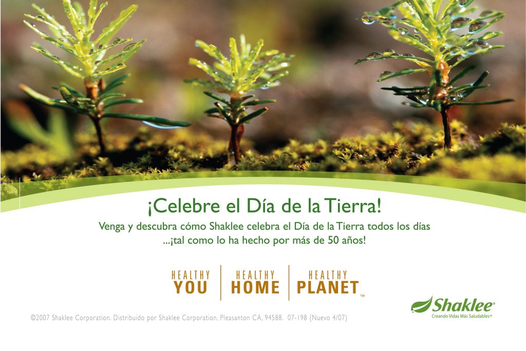 Shaklee Earth Day Invitation Postcards