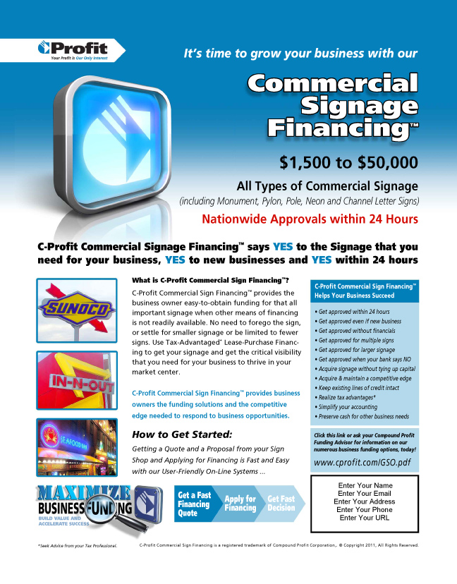 Compound Profit Corp Flyers and Direct Mail