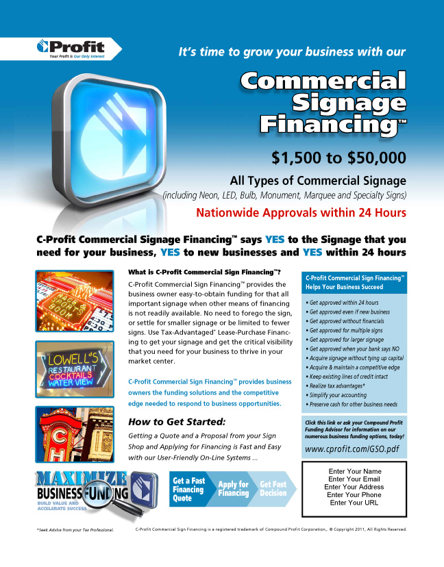 Compound Profit Corp Flyers and Direct Mail