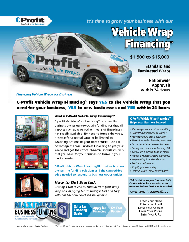 Compound Profit Corp Flyers and Direct Mail