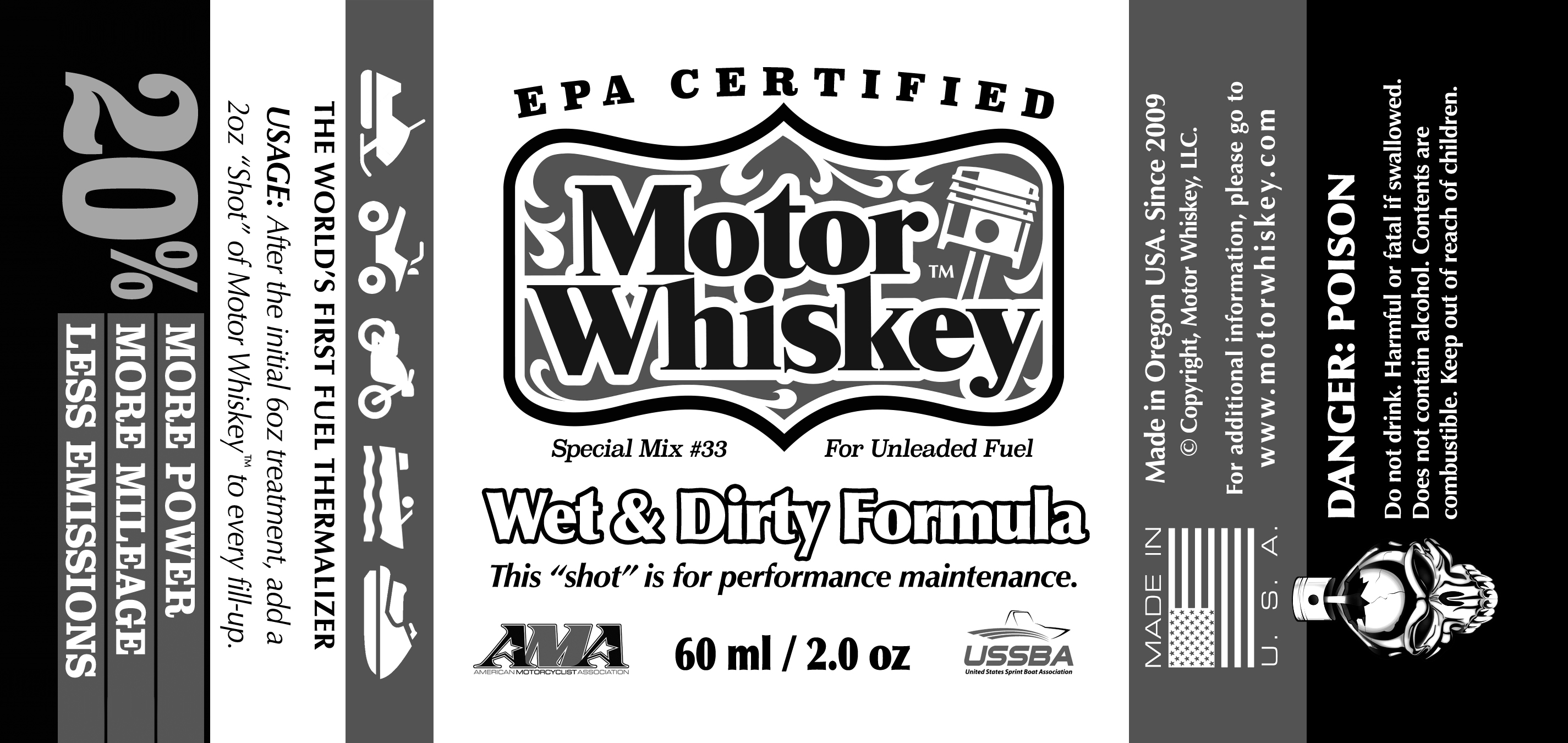 Motor Whiskey Labels