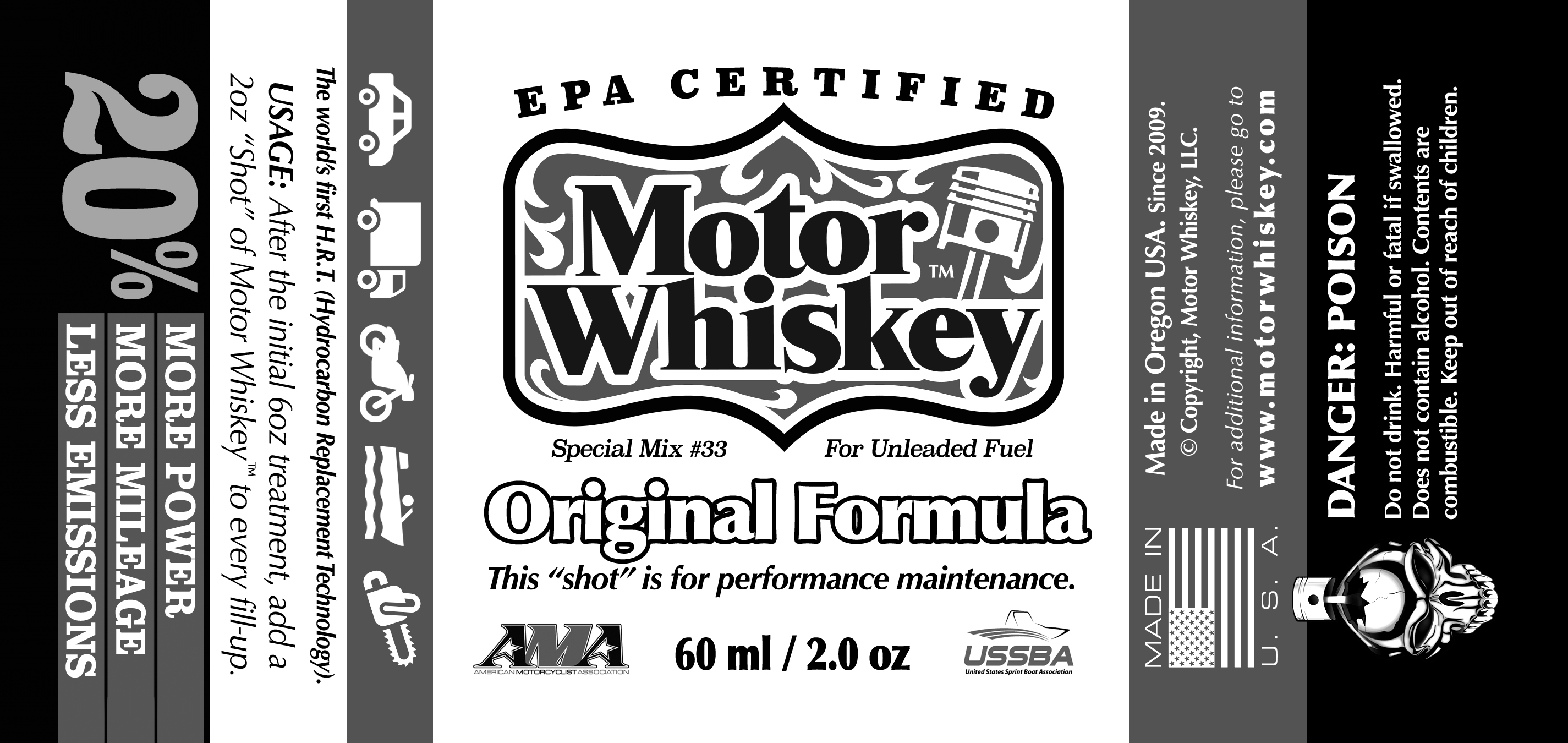 Motor Whiskey Labels