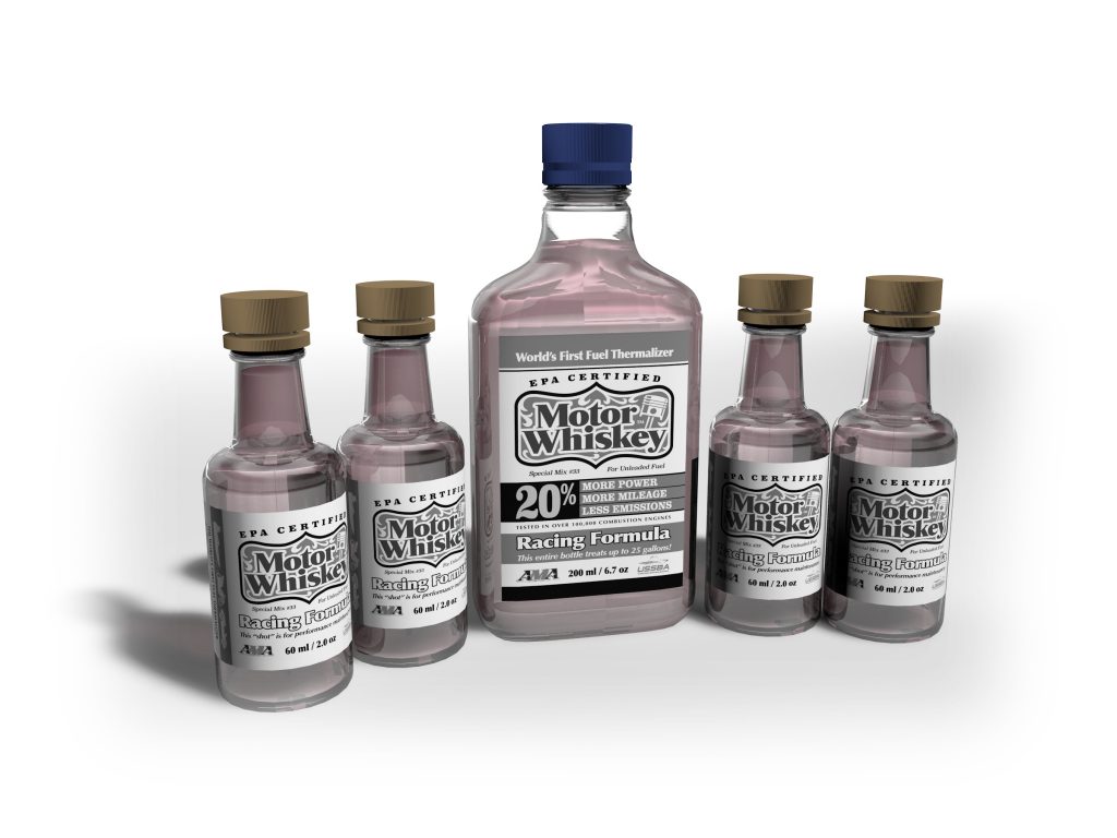 Motor Whiskey Bottles