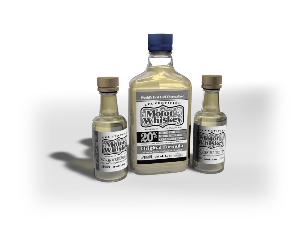 Motor Whiskey Bottles