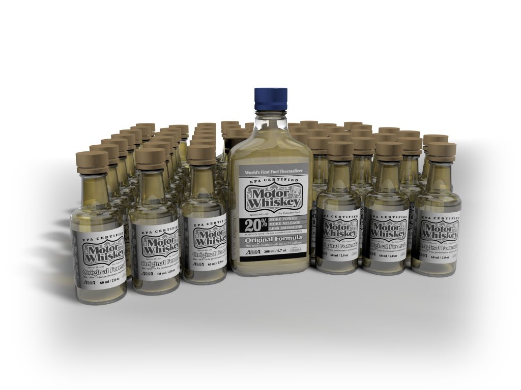 Motor Whiskey Bottles