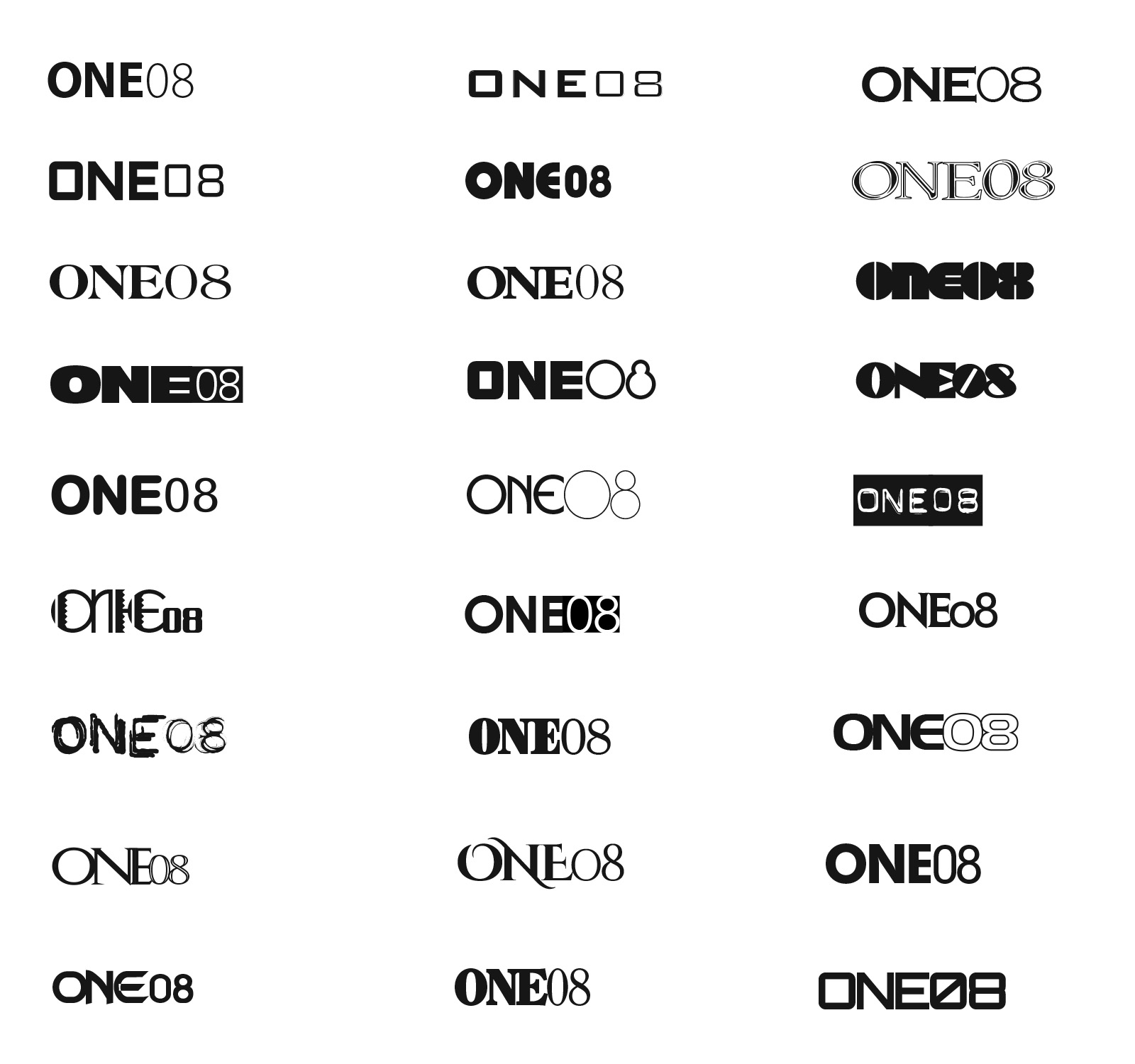 One08 Logo Design