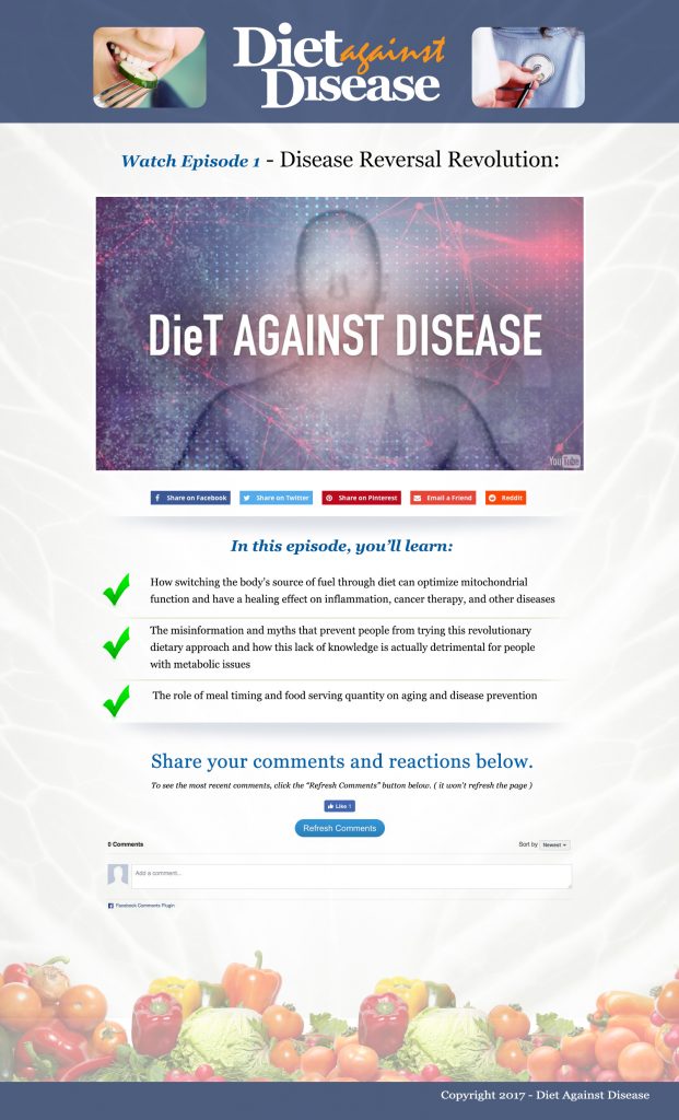 Diet Against Disease Squeeze Pages