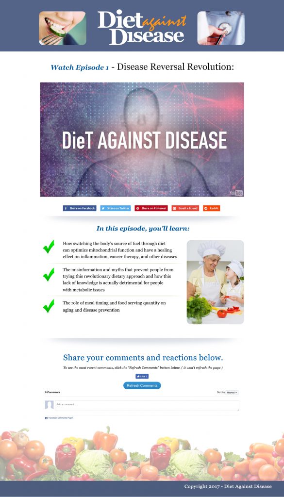 Diet Against Disease Squeeze Pages