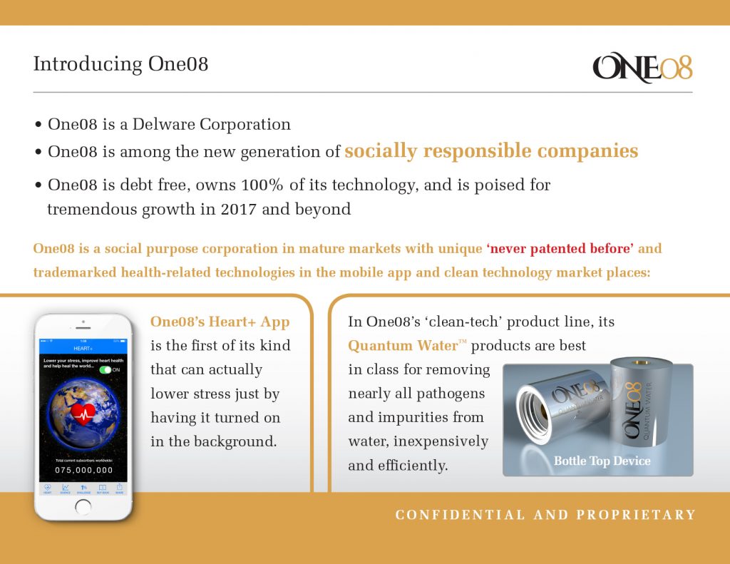 One08 Quantum Code Technology Presentation