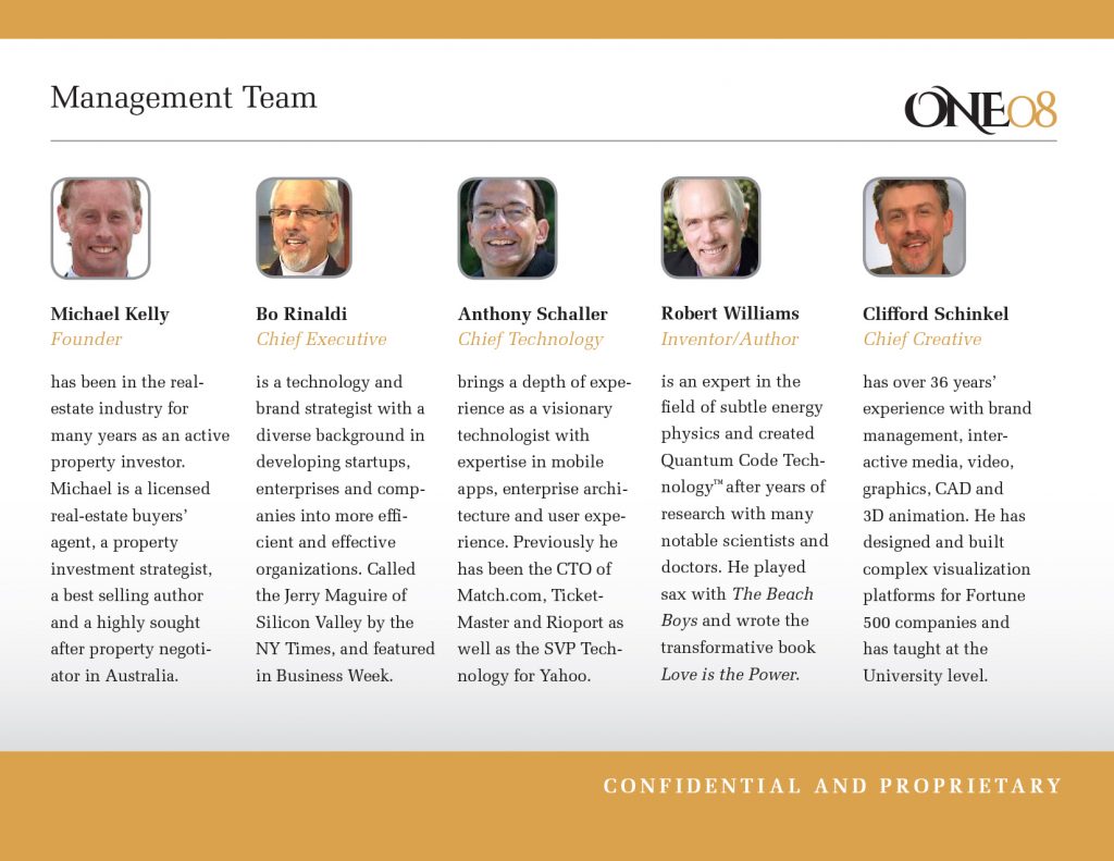 One08 Quantum Code Technology Presentation