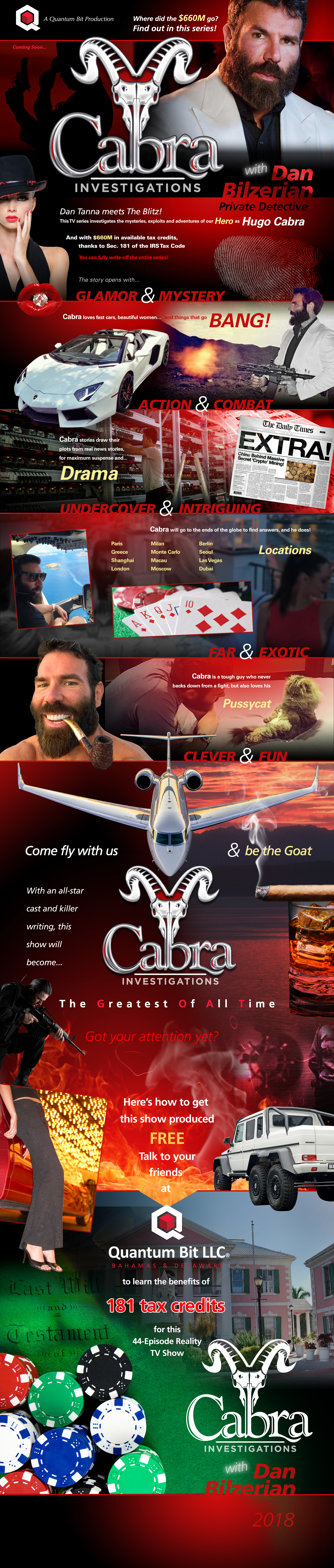 Cabra Investigations TV Series Scroll Page