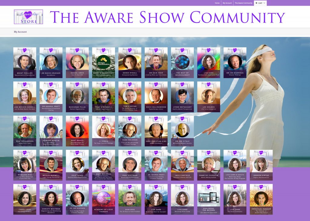 The Aware Show Community Sales Graphic
