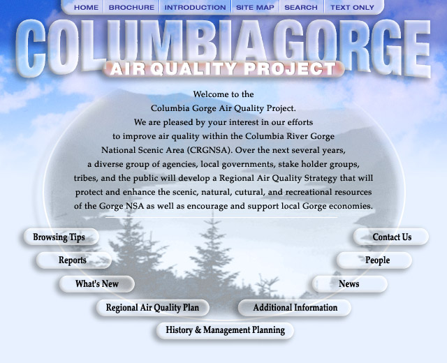 Columbia River Gorge DEQ Web Ideas
