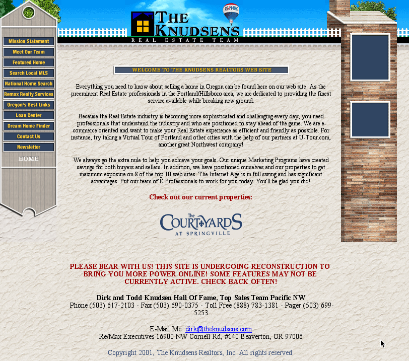 Knudsen Realtors Courtyards Site