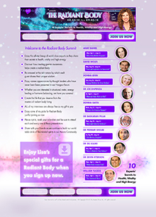 Radiant Body Summit II Landing Page