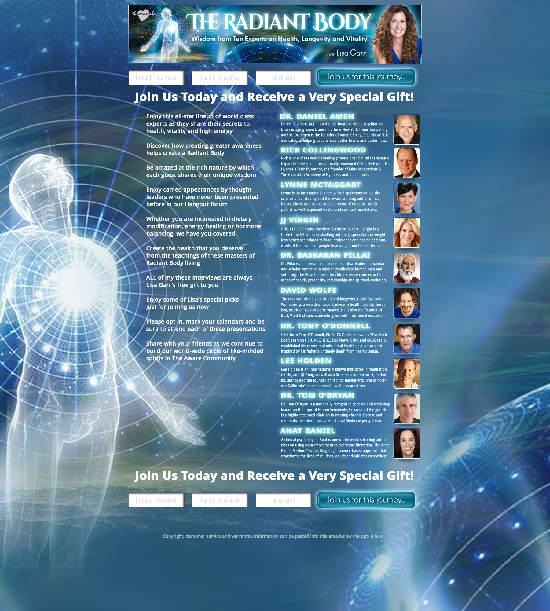 The Aware Show Radiant Body I Summit Landing Page