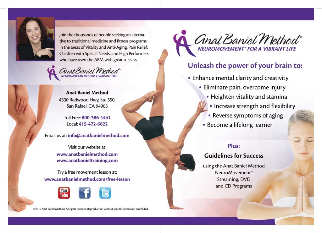 Anat Baniel Method DVD Insert Brochure