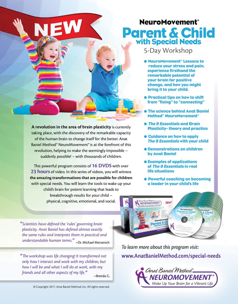 Anat Baniel Method Parent Child Workshop Event Flyer