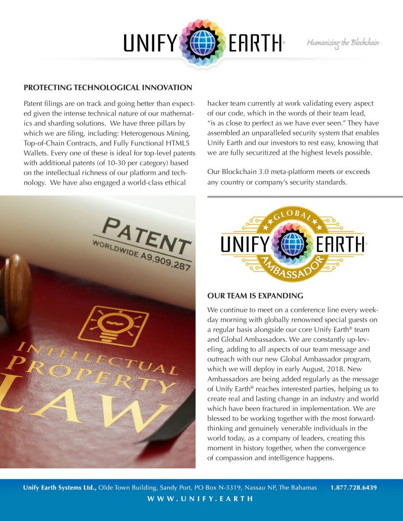 Unify Earth Newsletters