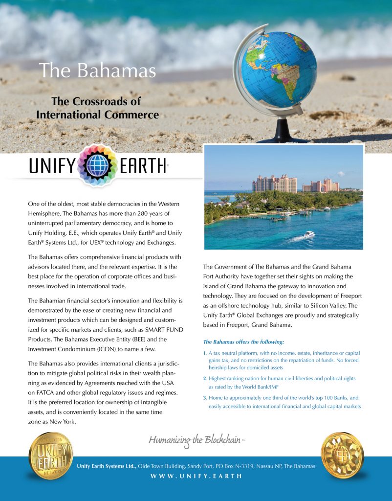 Unify Earth Sales One-Sheets