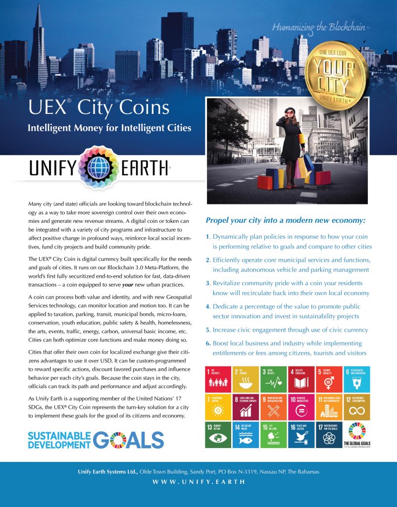 Unify Earth Sales One-Sheets