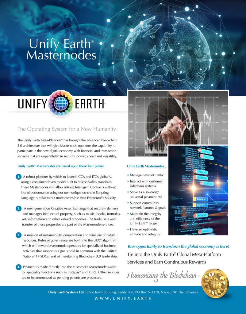 Unify Earth Sales One-Sheets