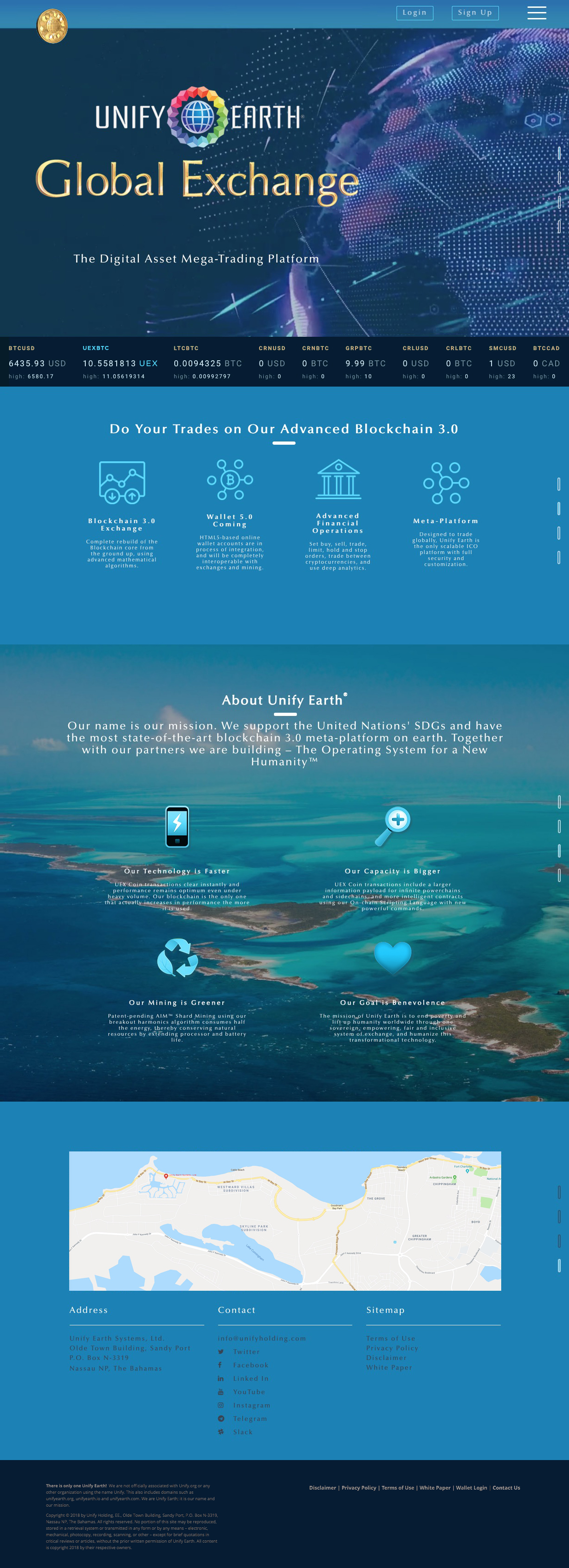 Unify Earth Exchange Web Site